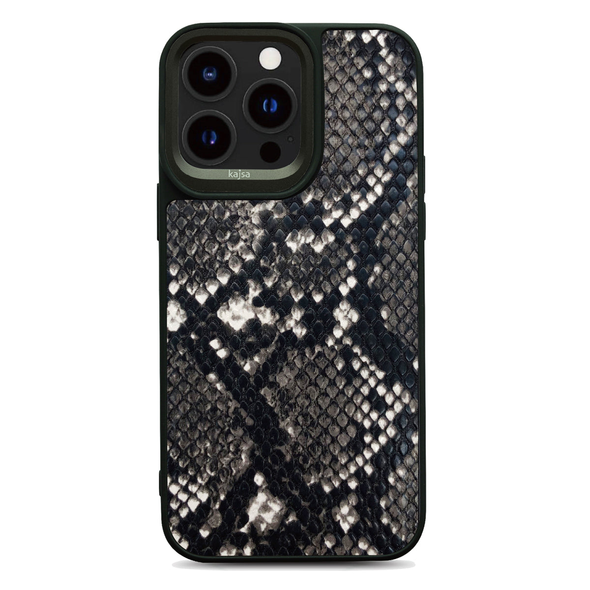 Чохол Kajsa Glamorus Collection Dual Snake with Magnetic Ring iPhone 16 Pro (чорний)