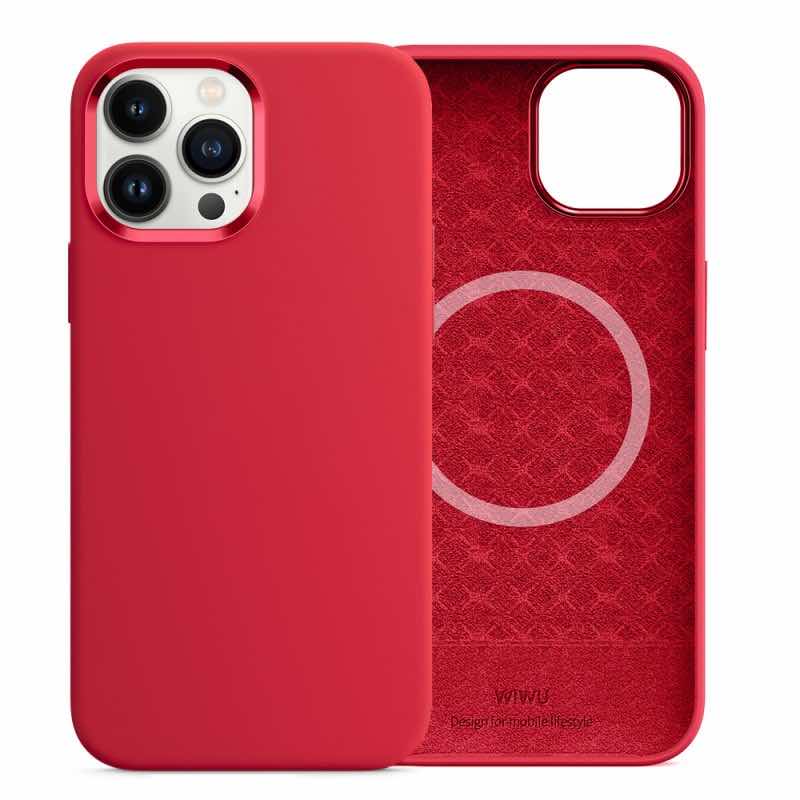 Чохол WIWU Silicone Magnetic Series для iPhone 13 Pro Max (Red)