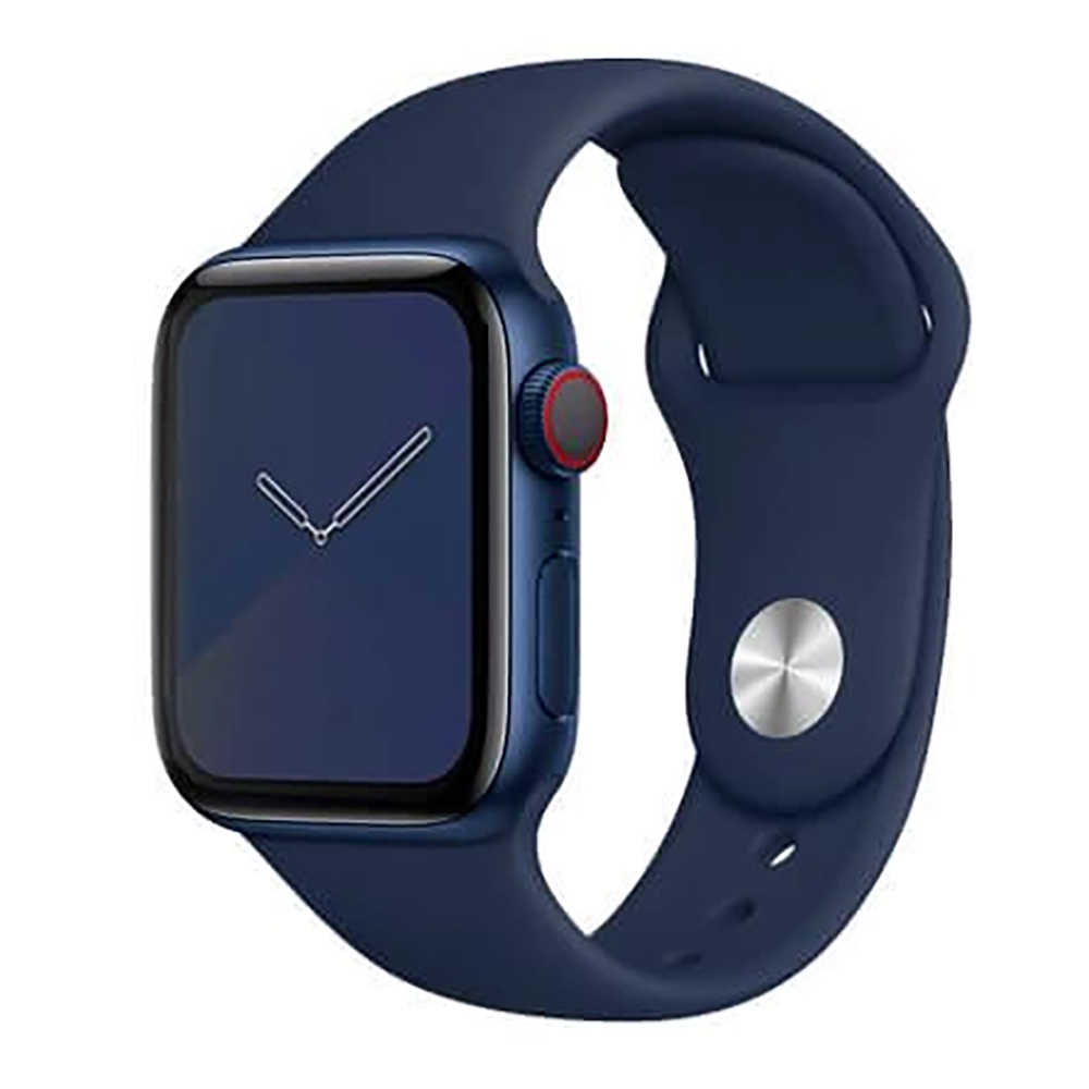 Силіконовий Ремінець для Apple Watch Sport Band 38/40mm (S/M & M/L) - (Синій / Navy Blue)