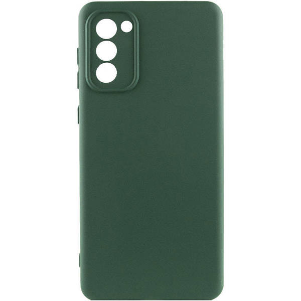 Чохол Silicone Cover Lakshmi Full Camera (AAA) для Samsung S21 FE (Зелений/Cyprus green)