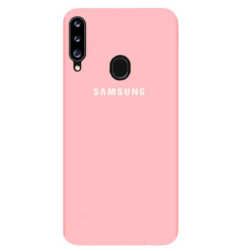 Чохол Silicone Case для Samsung A20s - Pink