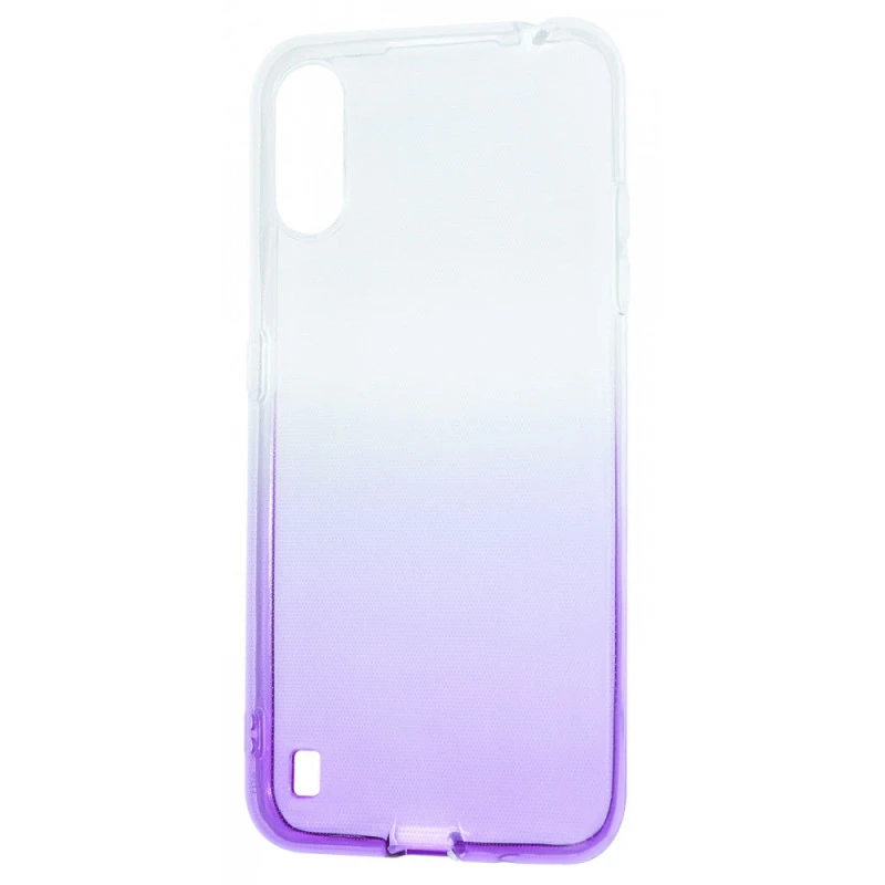 Чохол силіконовий Gradient 0.5mm для Samsung A01 (A015F) White Purple