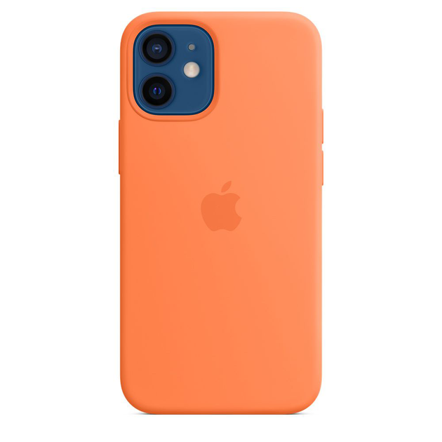 Чохол Silicone Case with MagSafe для iPhone 12/12 Pro - Kumquat