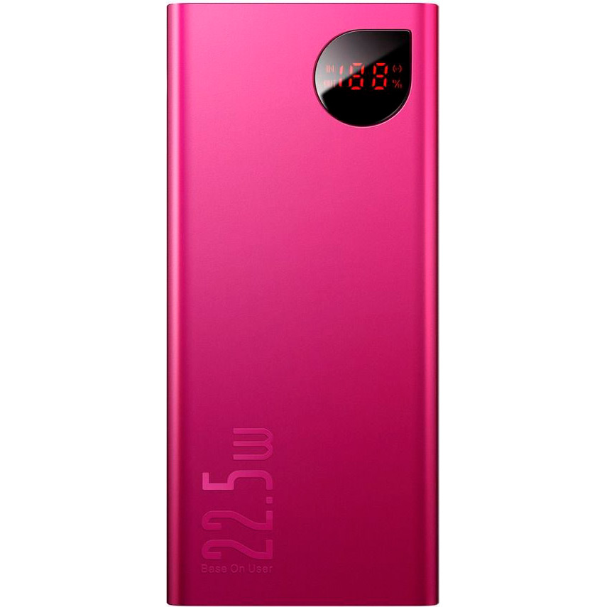 ПБ Baseus Adaman Metal Digital Display 22.5W (QC3.0 PD3.0) 20000mAh - Red