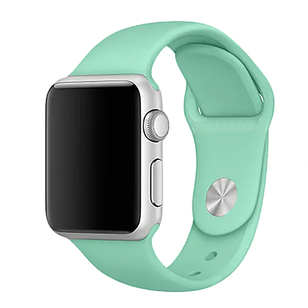 Силіконовий Ремінець для Apple Watch Sport Band 38/40mm (S/M & M/L) - (Бірюзовий / Beryl)