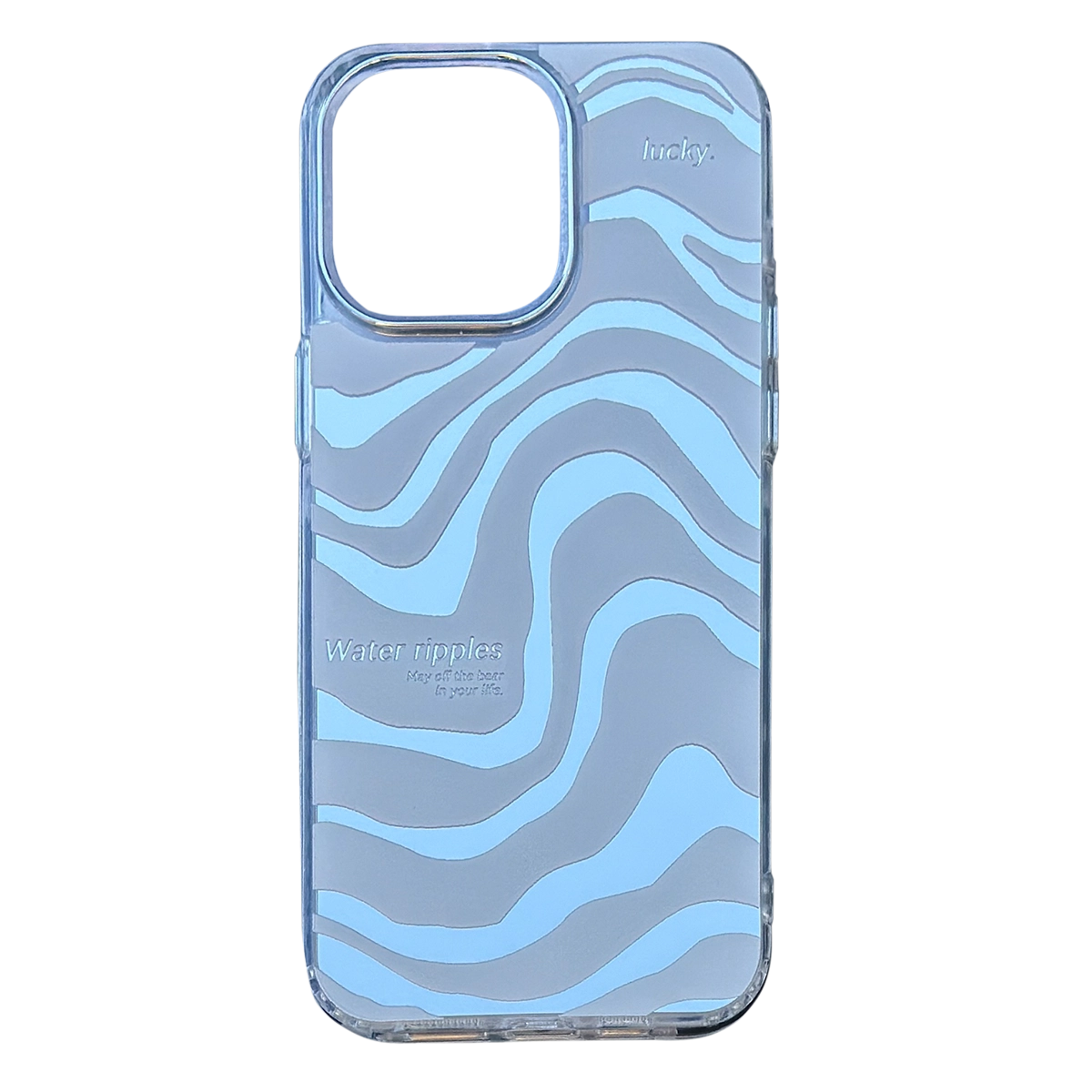 Чохол MaiKai Pattern Water Ripples для iPhone 14 (Silver)