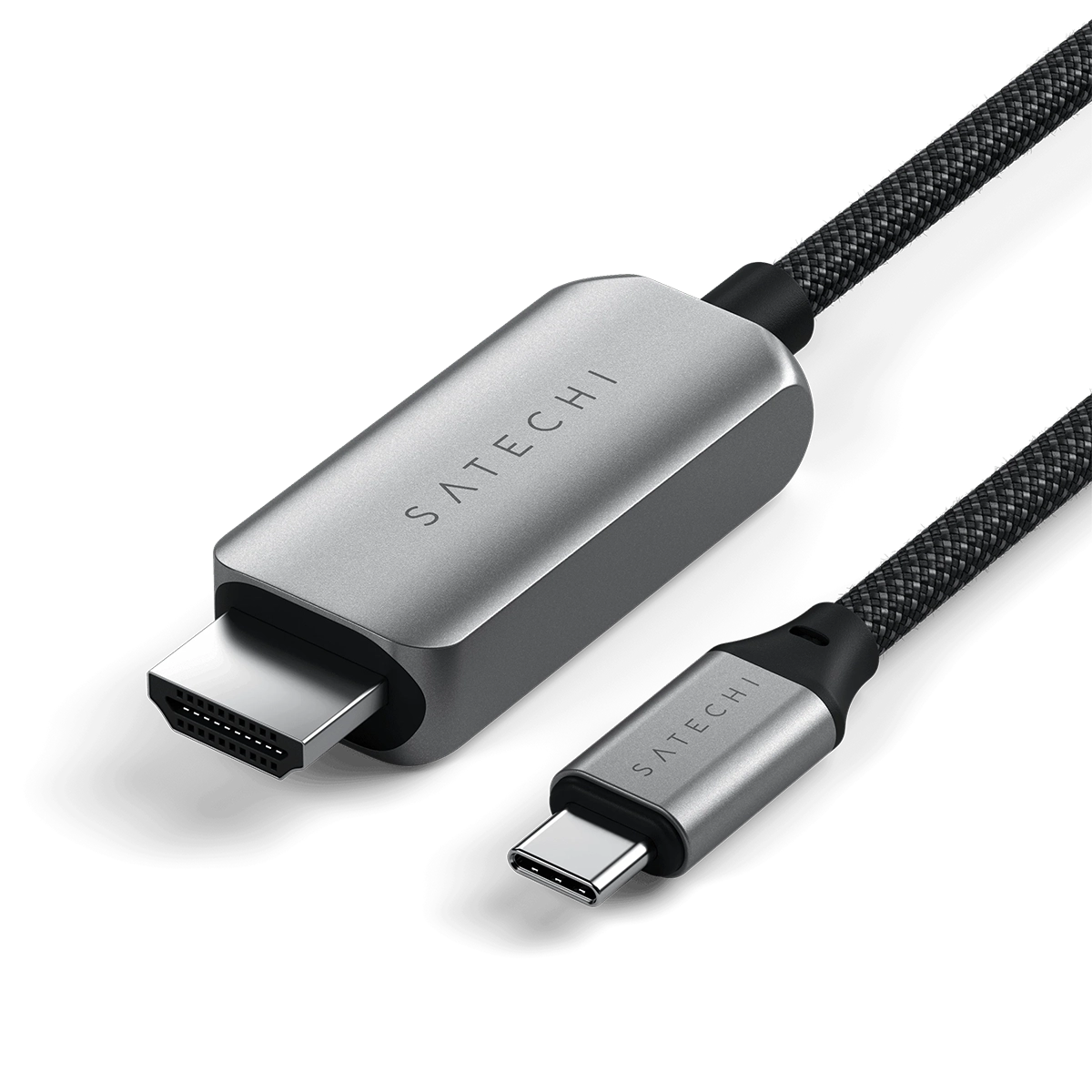 Кабель Satechi USB-C to HDMI 2.1 8K Cable Space Gray (1.8 m) (ST-YH8KCM)