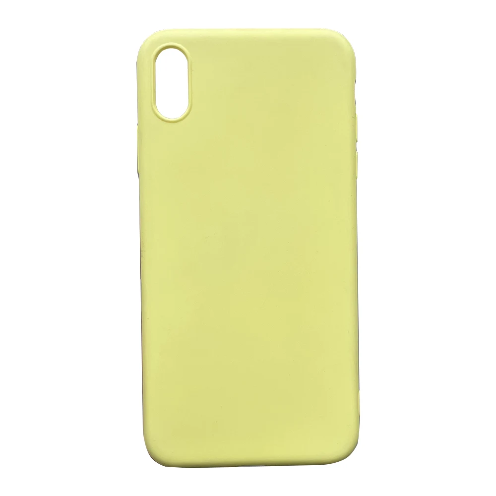 Чохол MaiKai Ultra Thin Silicone для iPhone Xs Max - Yellow