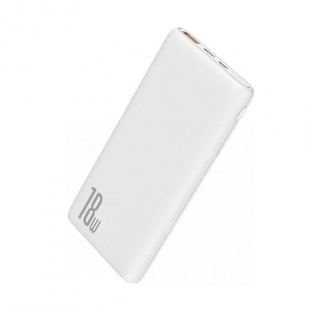 ПБ Baseus Bipow Quick Charge PD+QC 10000mAh 18W (білий)