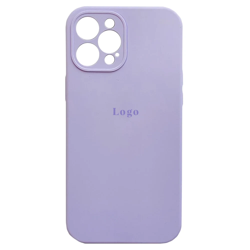 Чохол Silicone Case for iPhone 12 Pro Max (With Camera Lens Protection) - Elegant Purple