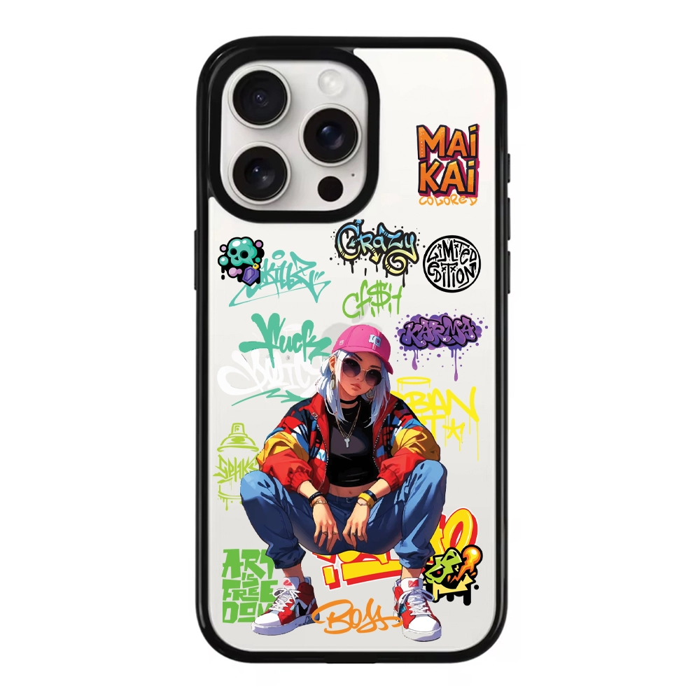 Чохол MaiKai Titan Art Series для iPhone 16 Pro Max (Girl with graffiti)