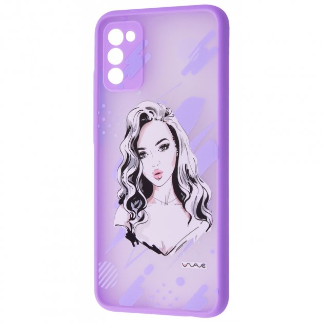 Чохол WAVE Cartoon Case (PC+TPU) для Samsung Galaxy A02s (kiss me)