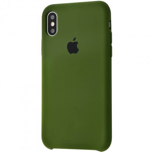 Чохол MaiKai Silicone для iPhone Xs Max - Army Green