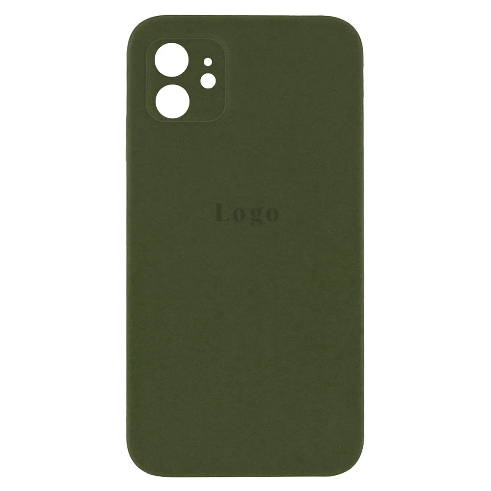 Чохол Silicone Case Square Side Protective (AA) iPhone 11 Pro Max (Army Green)