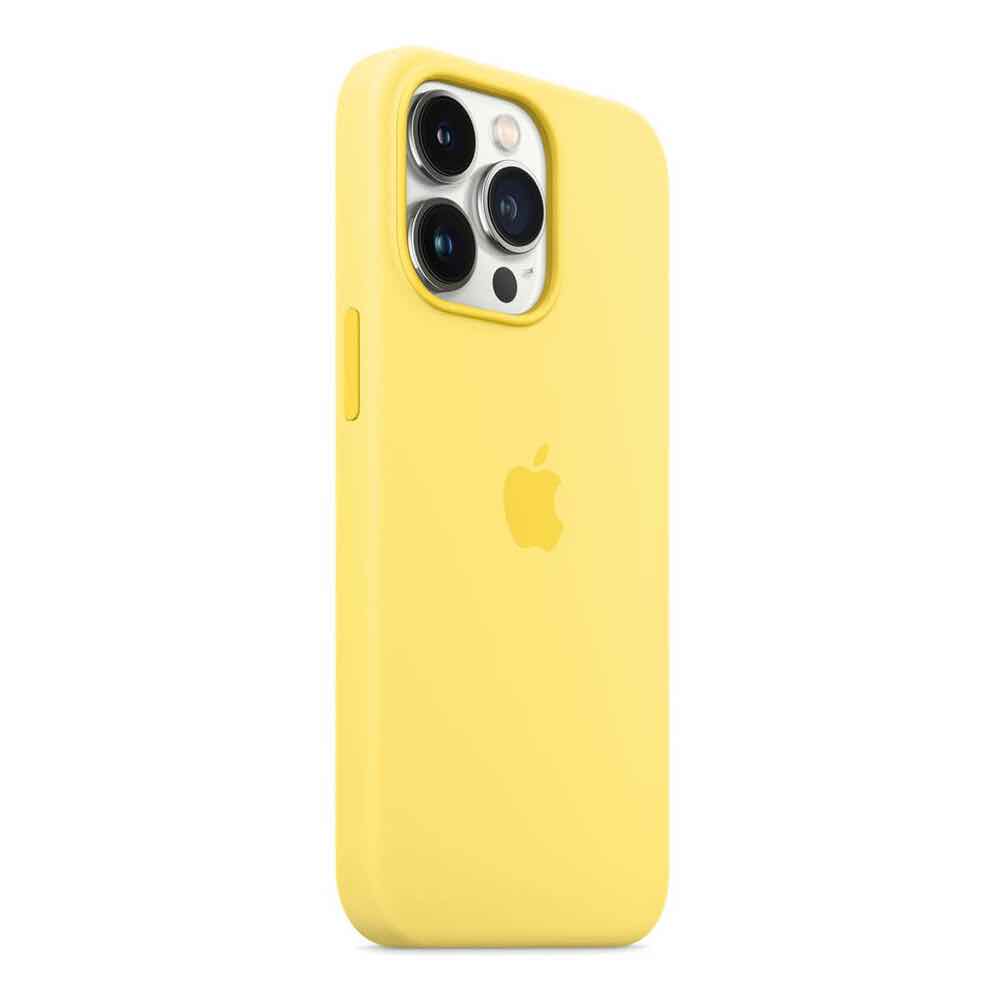 Чохол Silicone Case with MagSafe для iPhone 13 Pro Lemon Zest (OEM)