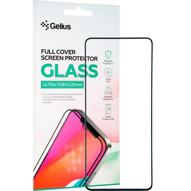 Захисне скло Gelius Full Cover Ultra-Thin 0.25mm for Xiaomi Redmi 12 Black