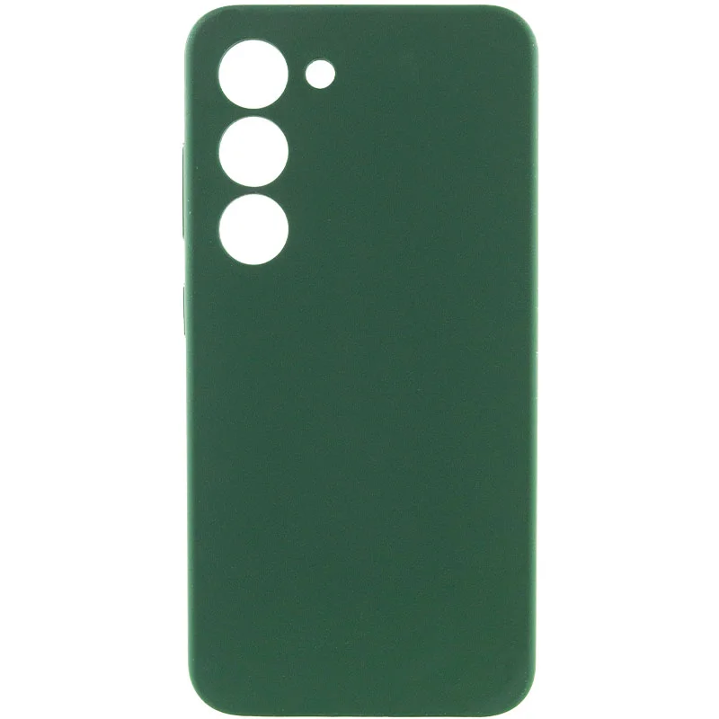 Чохол Silicone Cover Lakshmi Full Camera (AAA) для Samsung S22 (Зелений/Cyprus Green)