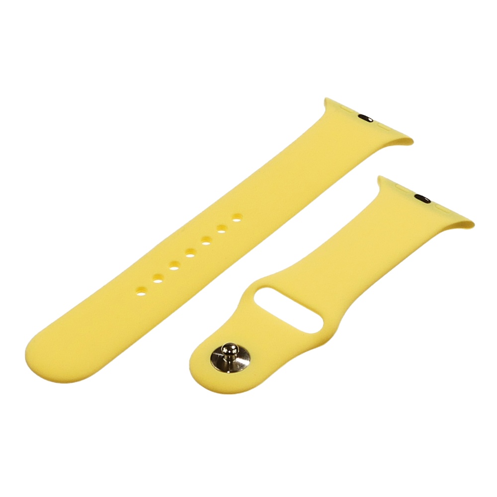 Силіконовий Ремінець для Apple Watch Sport Band 42/44mm (S/M&M/L) - (Жовтий/Canary Yellow)