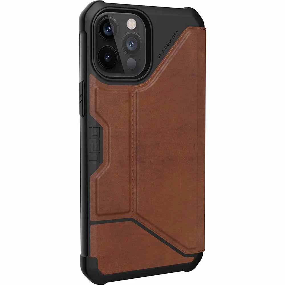 Чохол UAG для Apple iPhone 12 / 12 Pro Metropolis, Leather Brown