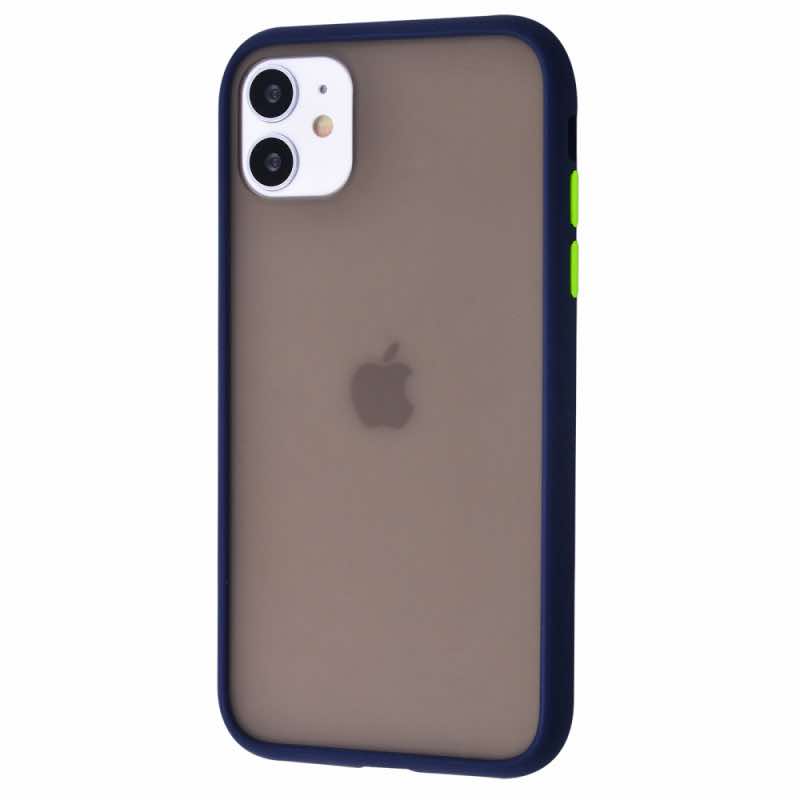 Чохол Shadow Matte Case (PC+TPU) for iPhone 11 - Dark Blue