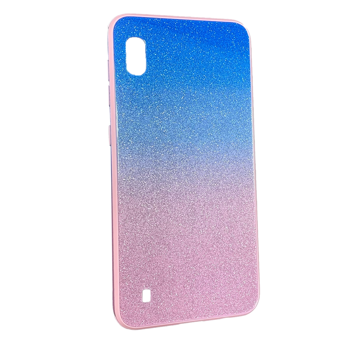 Чохол Glass case Ambre для Samsung A10 Pink/Blue