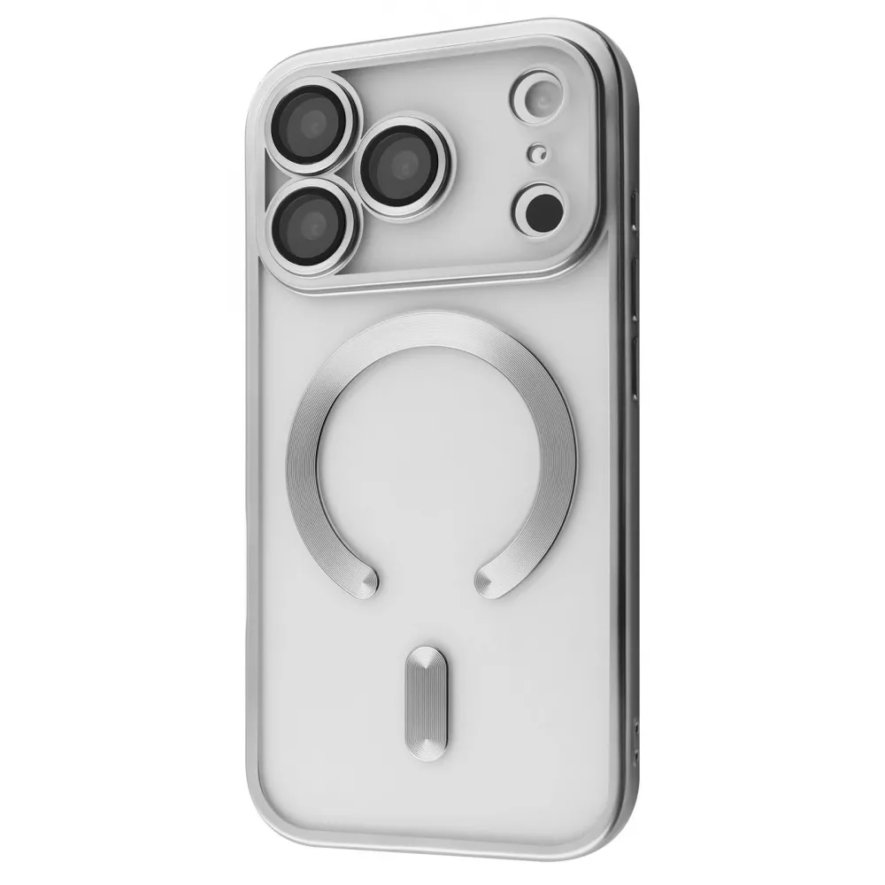 Чохол Metal Matte Case with Magnetic Ring iPhone 17 Pro (білий титан)