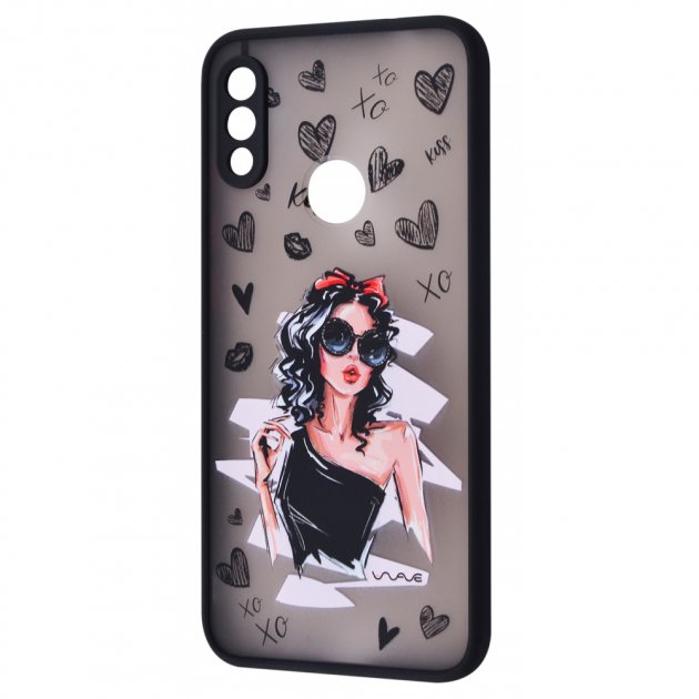 Чохол WAVE Cartoon Case(PC+TPU) for Xiaomi Redmi Note 9 (little black dress)