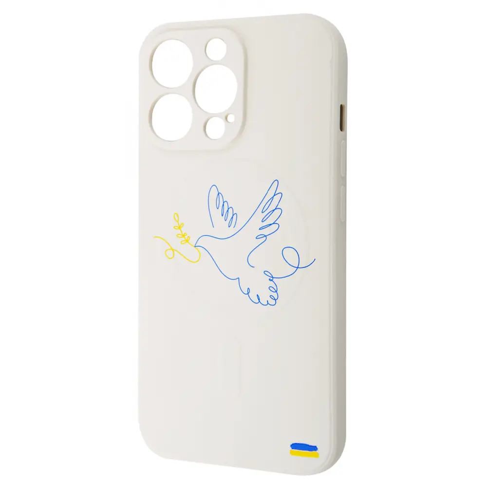 Чохол WAVE Ukraine Edition Case with MagSafe iPhone 12 Pro (голуб миру)