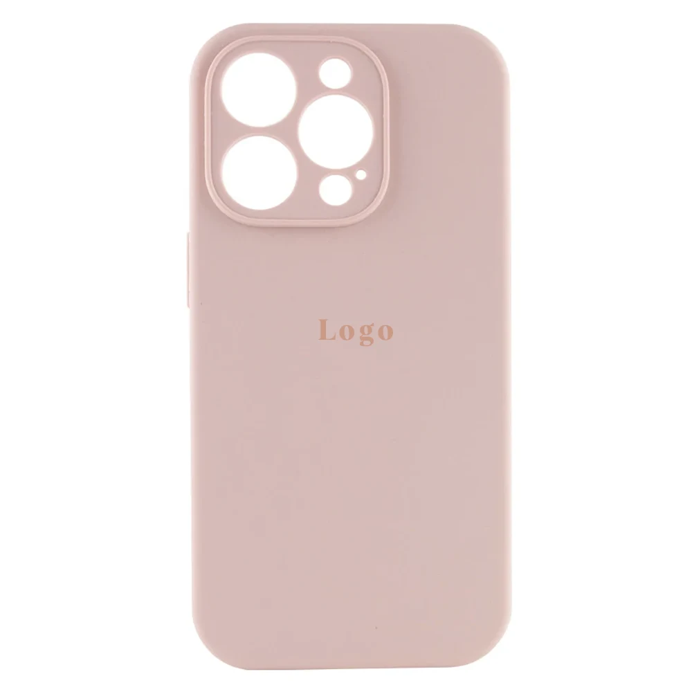 Чохол Silicone Case Full Camera Protective (AA) iPhone 13 Pro Max (Рожевий/Pink Sand)