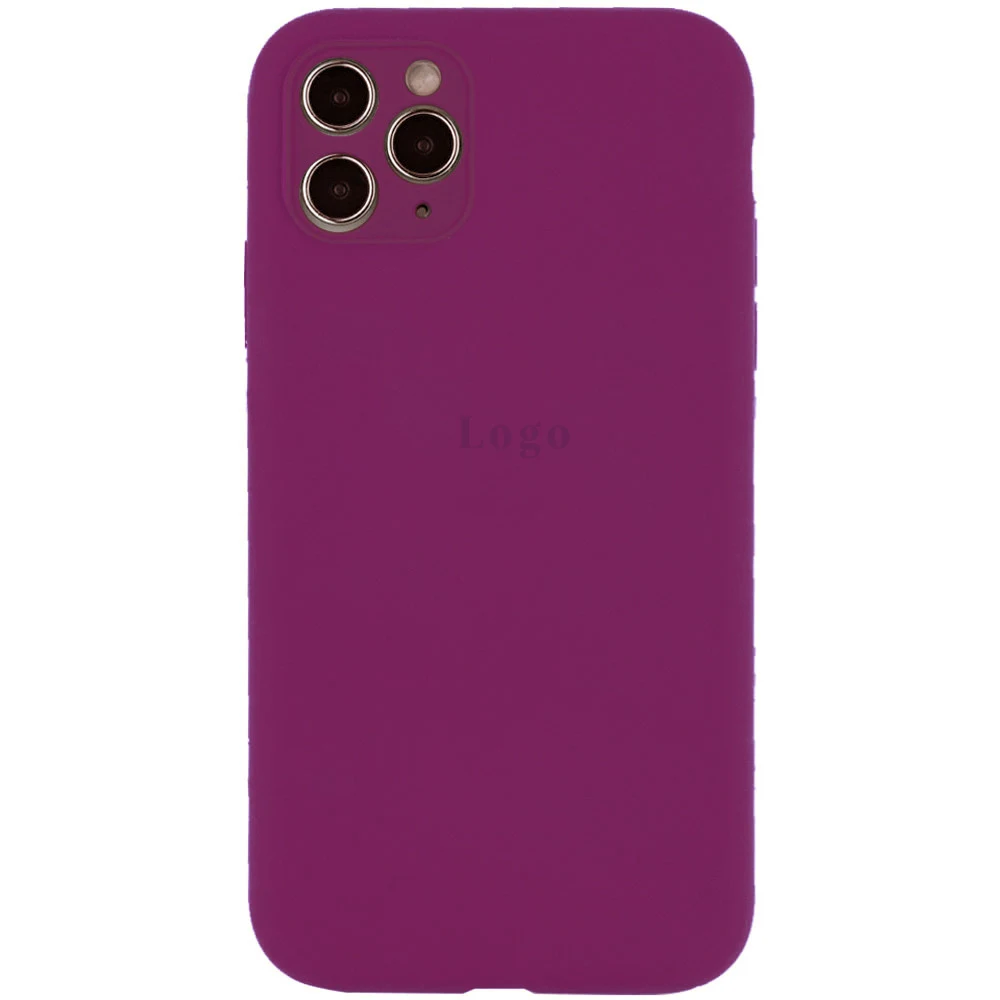 Чохол Silicone Case for iPhone 12 (With Camera Lens Protection) - Violet
