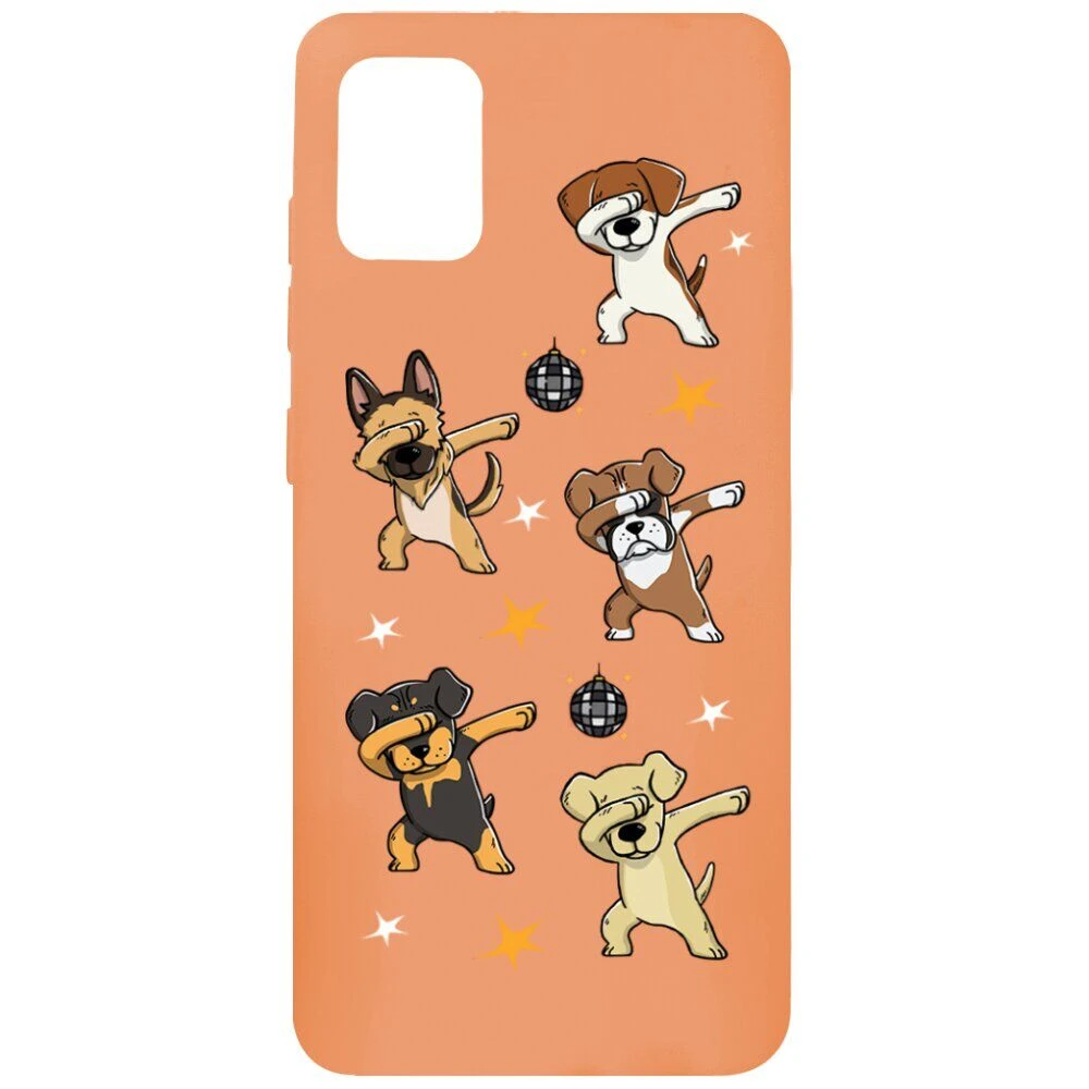 Чохол MiaMi Cartoon for Samsung A515 (A51-2020) Orange Dogs