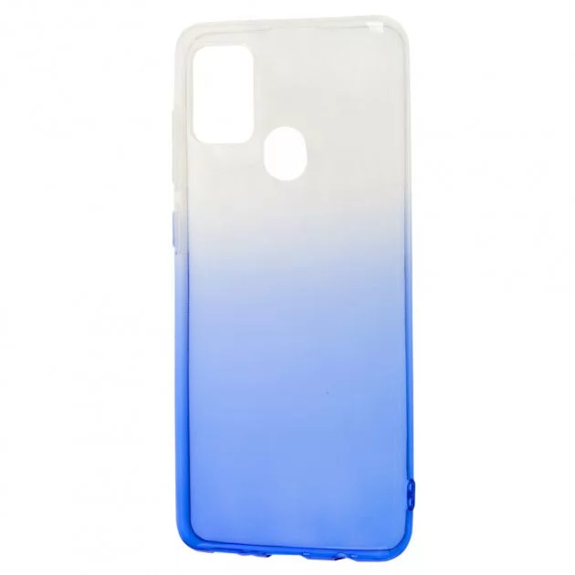 Чохол силіконовий Gradient 0.5mm для Samsung A21s White Blue