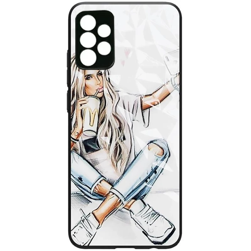 Чохол TPU + PC Prisma Ladies для Samsung Galaxy A72 4G / A72 5G (Selfie)