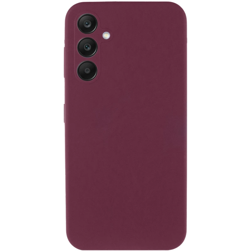 Чохол Silicone Cover Lakshmi Full Camera (AAA) для Xiaomi Redmi 15 (EU) (Бордовий / Plum)