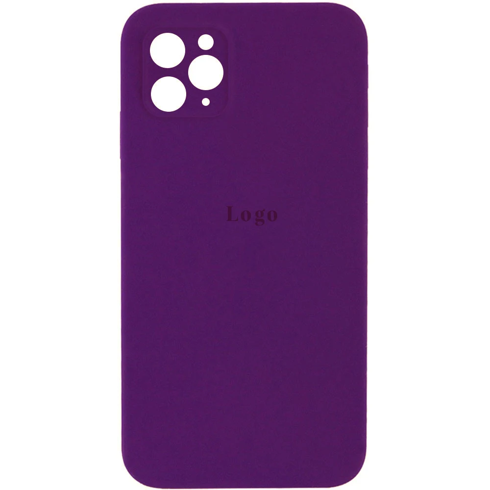 Чохол Silicone Case for iPhone 11 (With Camera Lens Protection) - Violet