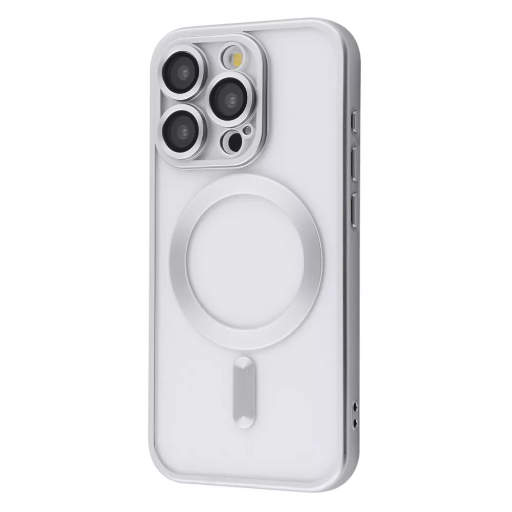 Чохол Metal Matte Case with Magnetic Ring iPhone 15 Pro Max (білий титан)