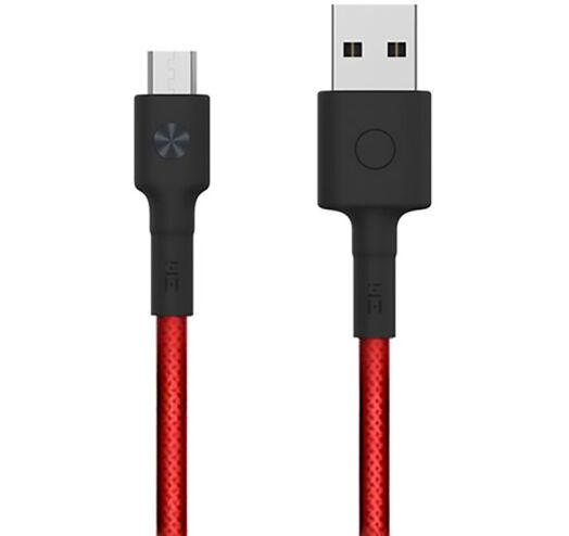 Кабель ZMI Micro USB braided braided 1M red (AL603)