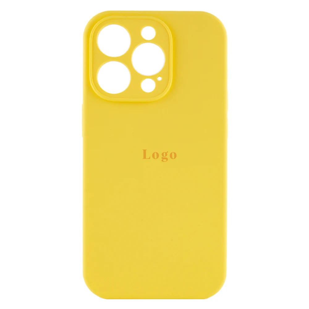 Чохол Silicone Case Full Camera Protective (AA) iPhone 13 Pro Max (Жовтий/Yellow)