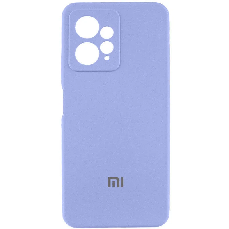 Чохол Silicone Cover Lakshmi Full Camera (AAA) with Logo для Xiaomi Redmi 12 (Бузковий / Dasheen)