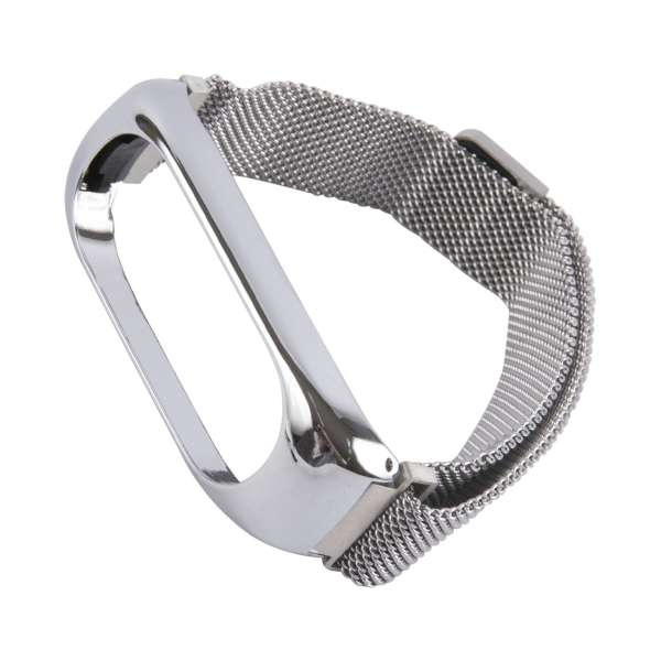 Mijobs Metal Milanese Band for Xiaomi MiBand 2 Silver