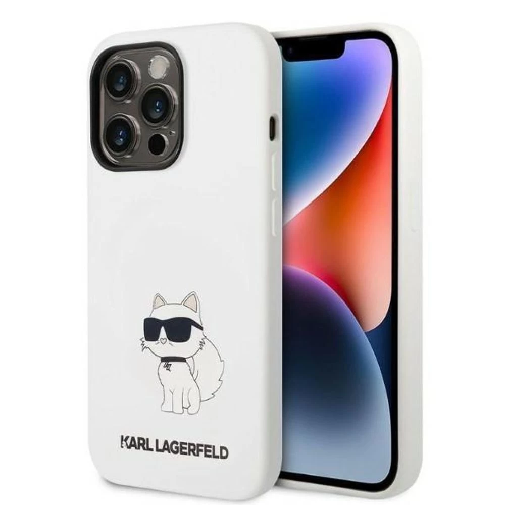 Чохол Karl Lagerfeld Silicone NFT Choupette Hard Case for iPhone 14 Pro White