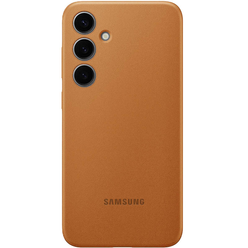 Шкіряний чохол Leather Case (AAA) для Samsung Galaxy S24 Ultra (Brown)