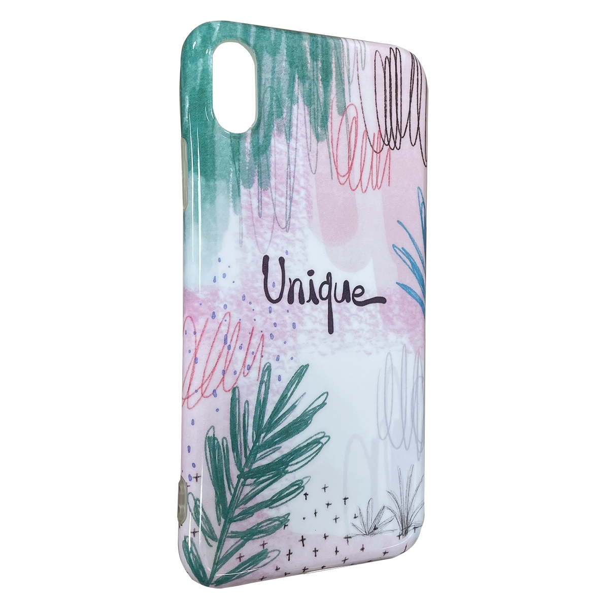 Чохол Cover MyCase Scrawl Leaves iPhone X