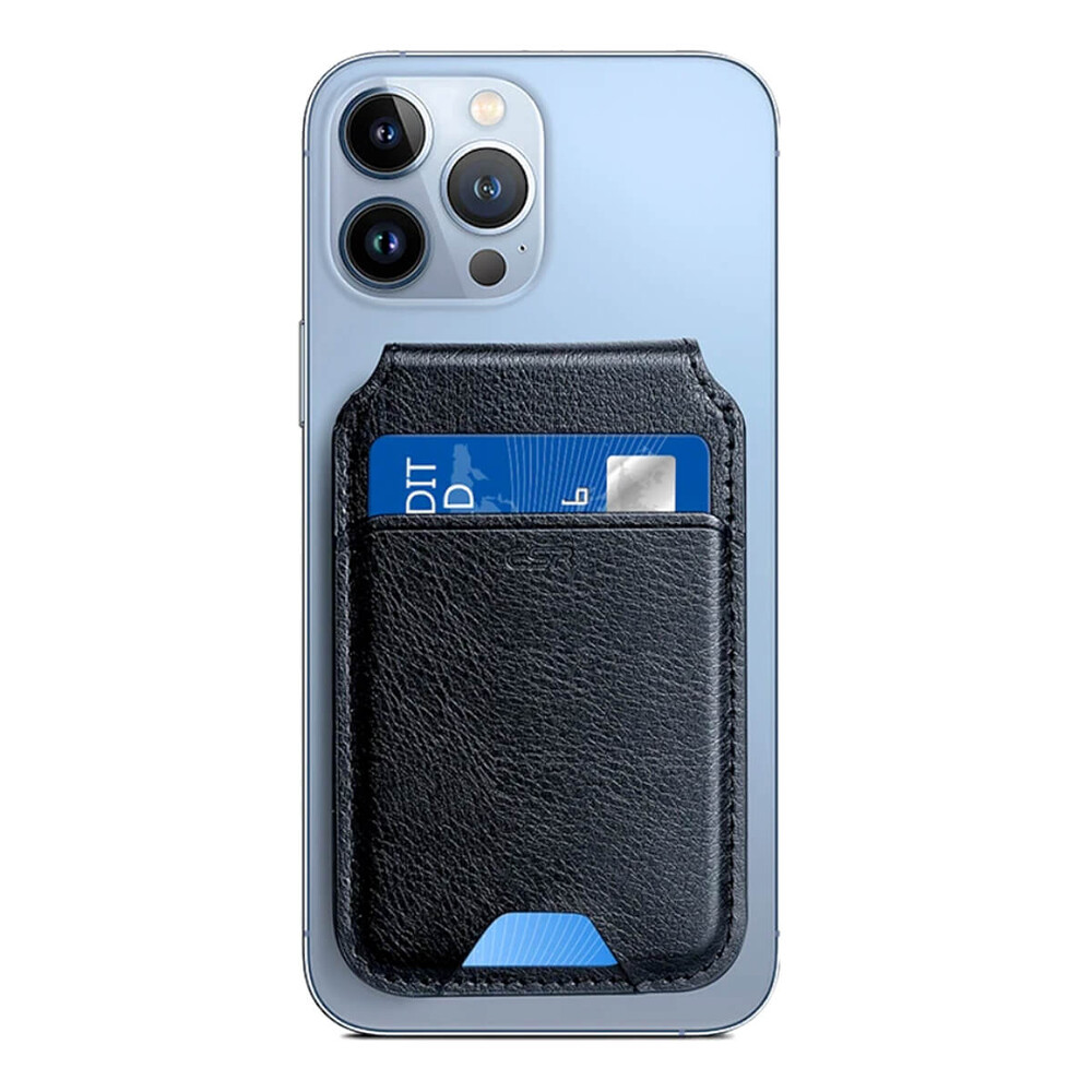 Шкіряний чохол-гаманець ESR HaloLock Vegan Leather Wallet MagSafe Stand Black для iPhone