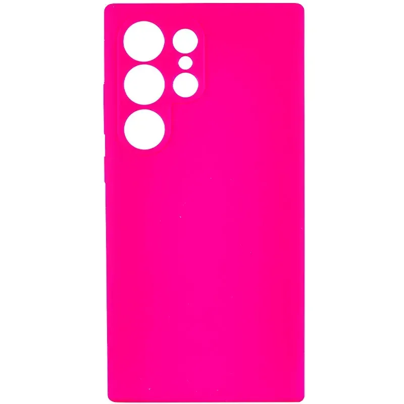 Чохол Silicone Cover Lakshmi Full Camera (AAA) для Samsung Galaxy S25 Ultra (Рожевий / Barbie Pink)