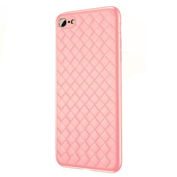 Чехол силиконовый Weaving case iPhone 7 (Pink)