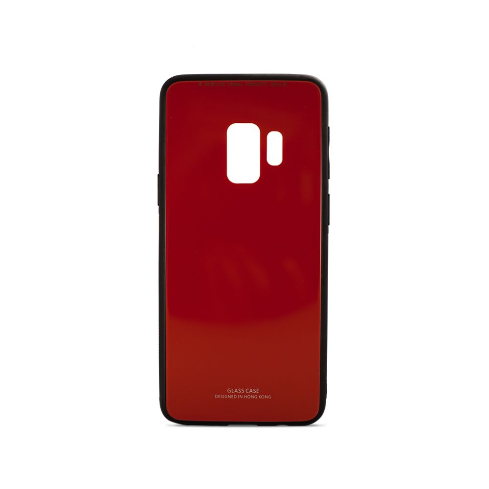 Чехол Glass case Samsung S9 (Червоний)