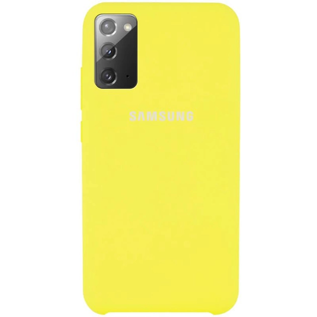 Чохол Silicone Case для Samsung Note 20 - Yellow