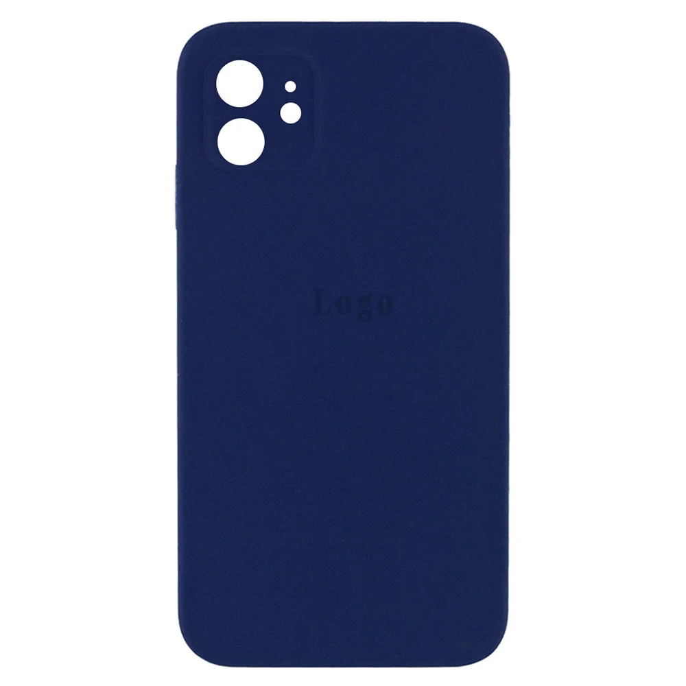 Чохол Silicone Case Square Full Camera Protective (AA) для Apple iPhone 11 (Midnight Blue)