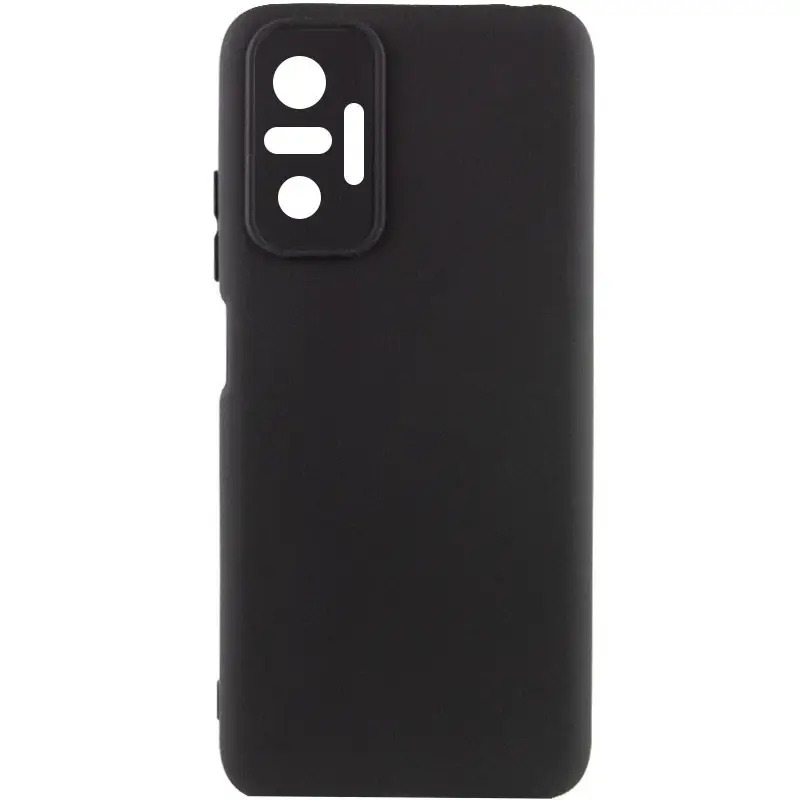 Чохол Silicone Cover Lakshmi Full Camera (A) для Xiaomi Redmi Note 10 Pro (Чорний/Black)